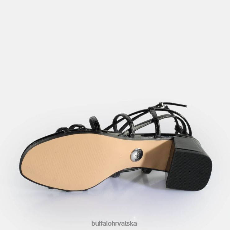 crno Buffalo veganske sandale na petu lilly cage |sandale TDD6T288